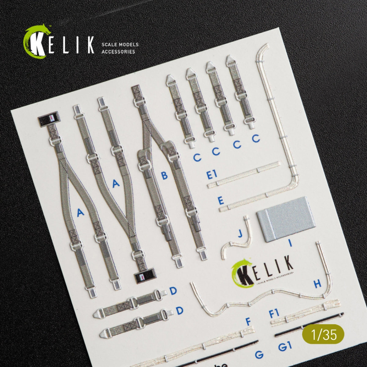 KELIK K35009 CH-54A TARHE AUTOCOLLANTS 3D INTÉRIEURS POUR KIT ICM 1/35 – image 3
