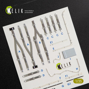 KELIK K35009 CH-54A TARHE AUTOCOLLANTS 3D INTÉRIEURS POUR KIT ICM 1/35 – image 3