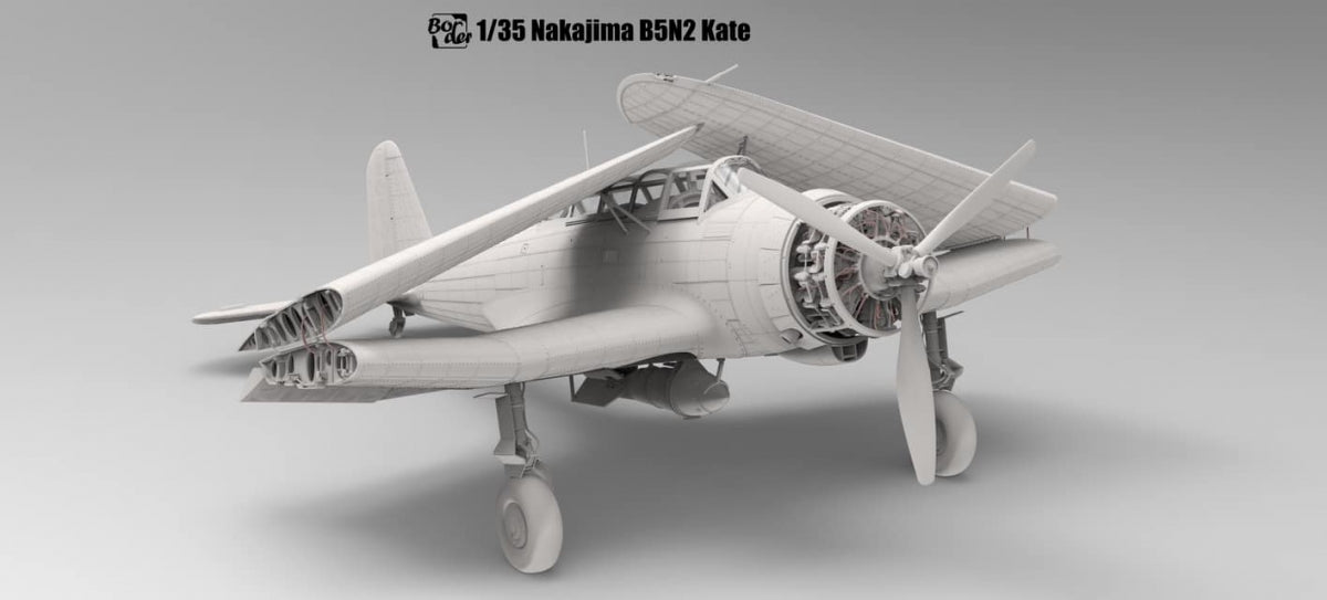 Maquette Border Model BF-005 Nakajima B5N2 Type 97 Bombardier d&amp;#39;attaque embarqué « Kate » avec intérieur complet, échelle 1/35 – image 3