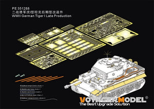 Maquette Voyager PE351288 Tiger I allemand de la Seconde Guerre mondiale, production tardive, pour TAKOM, échelle 1/35