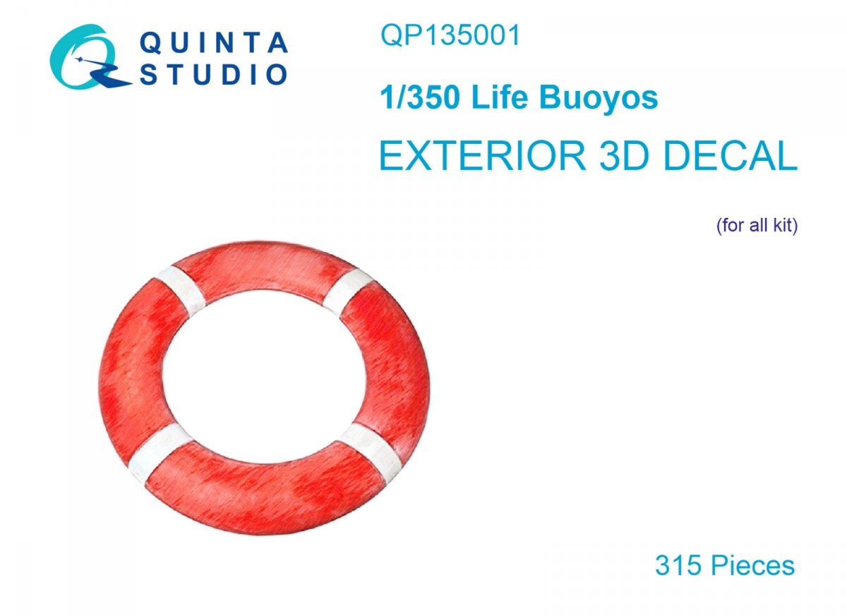 Bouées de sauvetage Quinta Studio QP135001, 315 pièces, échelle 1/350