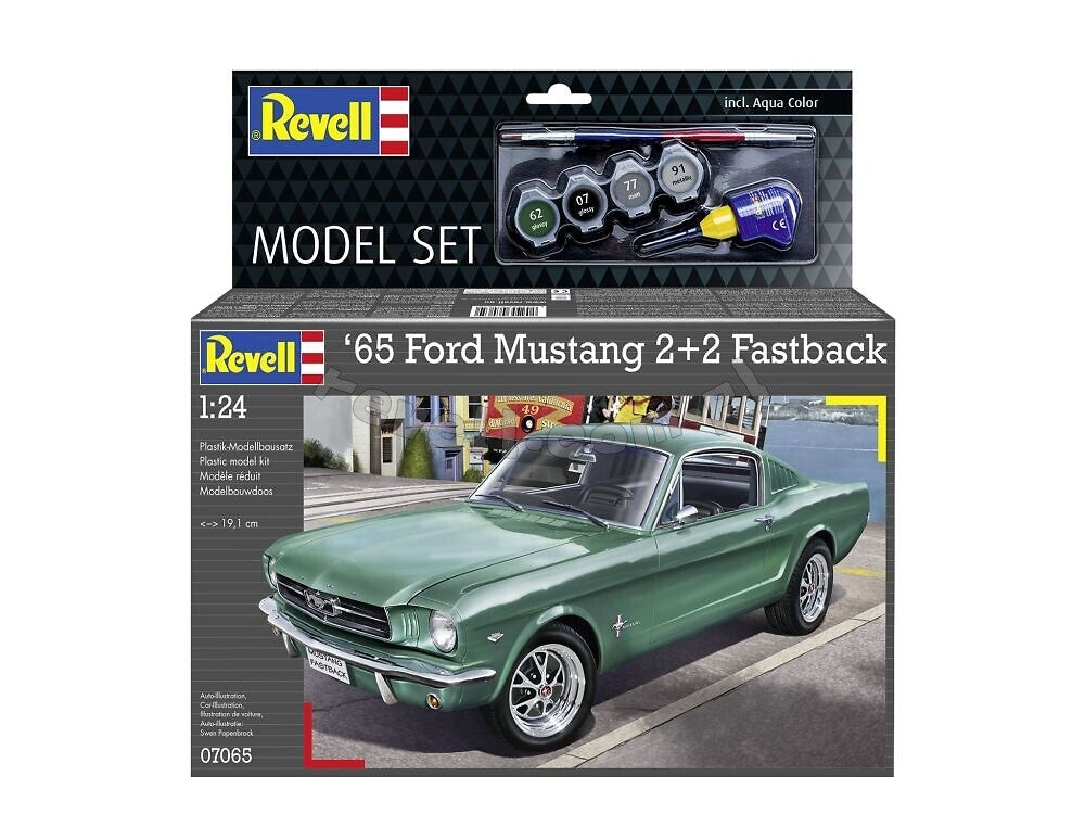 Revell 67065 Ford Mustang 1965 2+2 Fastback, maquette au 1/24