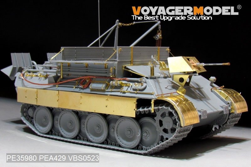 Maquette Voyager PE35980 Bergepanther Ausf.A allemand de la Seconde Guerre mondiale (type tardif, porte-outils Panther G) - Base pour TAKOM 2101 au 1/35 – Bild 3