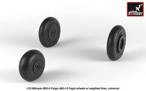 Armory Models AW32014 Mikoyan MiG-15bis Fagot (tardif) / MiG-17 Fresco roues avec pneus lestés 1/32 – imagen 3