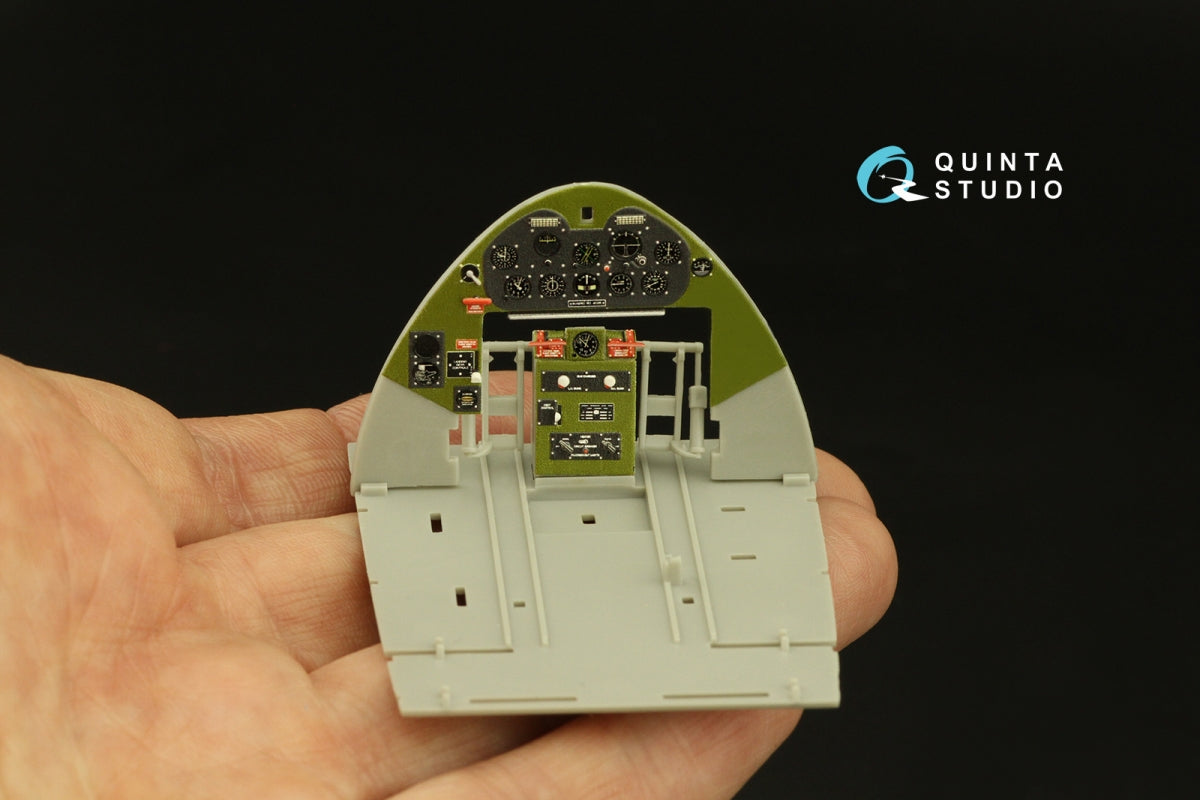 Intérieur imprimé en 3D et coloré sur papier décalcomanie Quinta Studio QD32133 F6F-3 Hellcat (Trumpeter) 1/32 – image 3