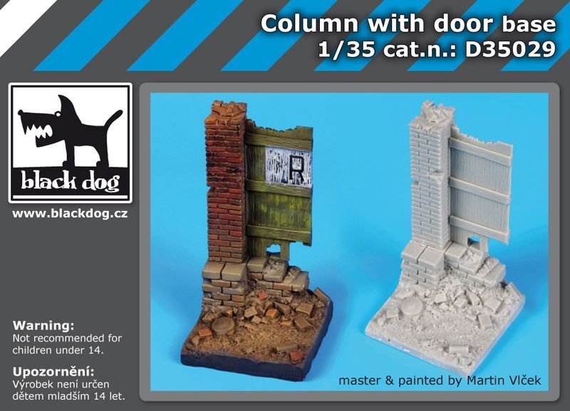 Colonne Black Dog D35029 avec base de porte 1/35
