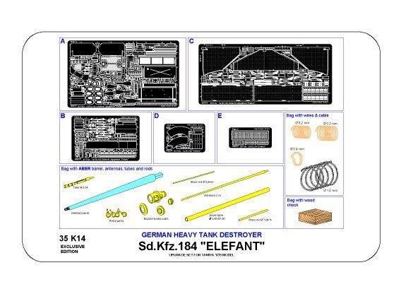 Aber 35K14 Sd,Kfz. 184 ÉLÉFANT (1/35) – immagine 11