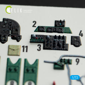 KELIK K72060 Décalcomanies 3D pour intérieur de M6A1 SEIRAN pour maquette Tamiya 1/72 – Bild 4