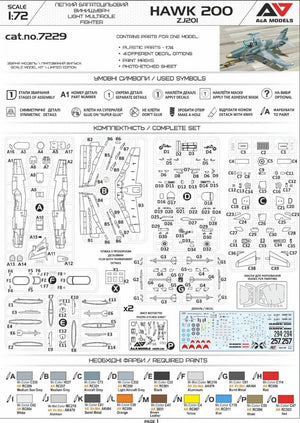 Maquette A&amp;amp;A Models 7229 Hawk 200 ZG201 - Chasseur multirôle léger 1/72 – image 3