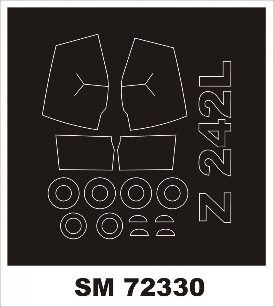 Montex SM72330 ZLIN 242L AZ MODÈLE 1/72