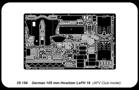 Obusier allemand Aber 35154 LeFH 18, 105 mm (AFV) (1/35) – immagine 4
