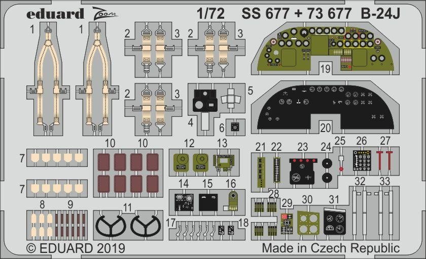 Eduard BIG72151 B-24J 1/72 HASEGAWA – zdjęcie 5