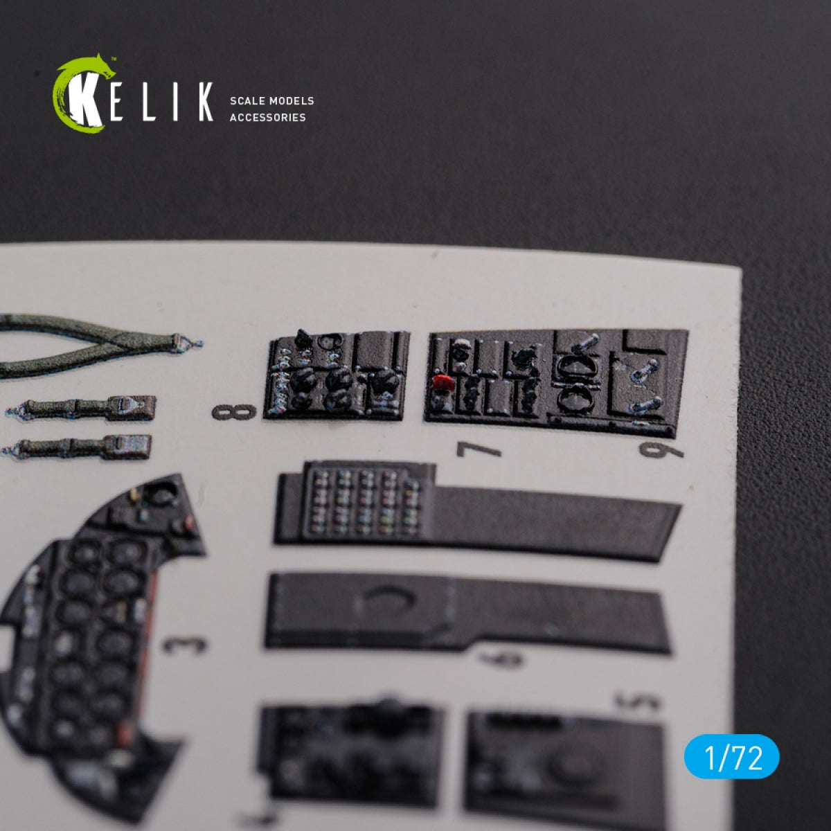 Décalcomanies 3D pour l&amp;#39;intérieur du F9F-2 Panther (KELIK K72113) pour la maquette HobbyBoss au 1/72 – image 3