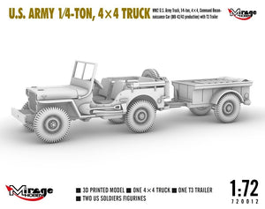 Mirage Hobby 720012 U.S. ARMY 1/4‑TON, 4×4 TRUCK 1/72 – zdjęcie 5