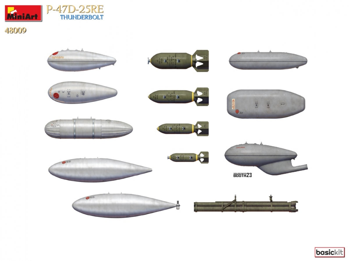 MiniArt 48009 P-47D-25RE THUNDERBOLT. KIT DE BASE 1/48  – immagine 6
