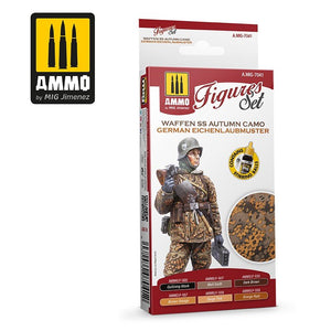 Munitions du Mig Jimenez 7041 WAFFEN SS Autumn Camo. Coffret Einchenlaubmuster allemand 6x17ml