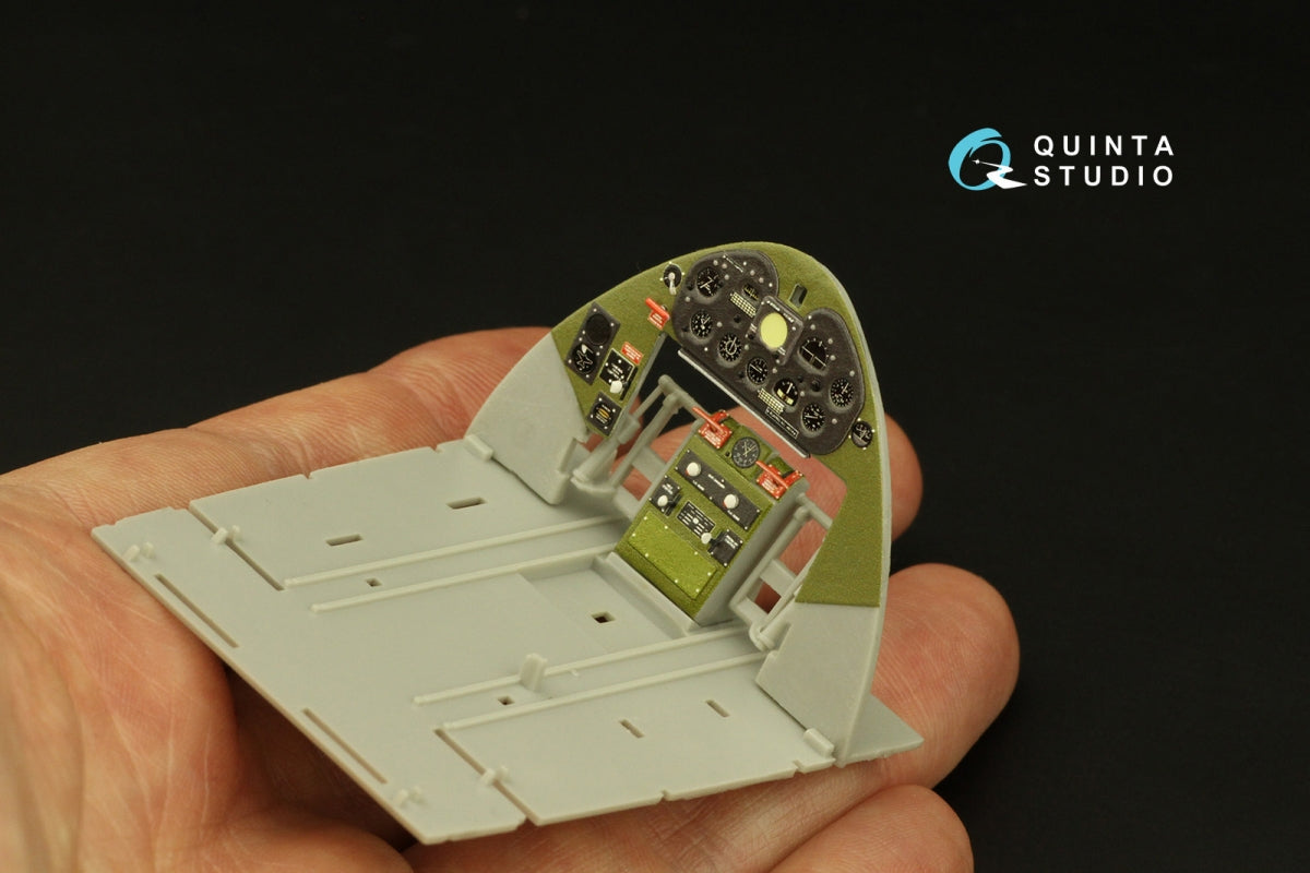 Intérieur imprimé en 3D et coloré sur papier décalcomanie Quinta Studio QD32169 F6F-5N Hellcat (Trumpeter) 1/32 – image 10