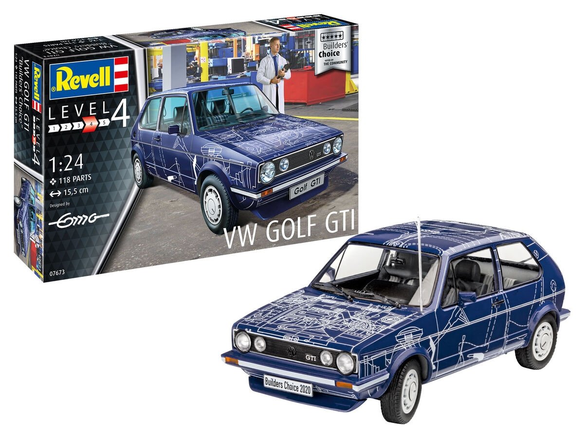 Revell 67673 VW Golf GTI Builders Choice Maquette 1/24