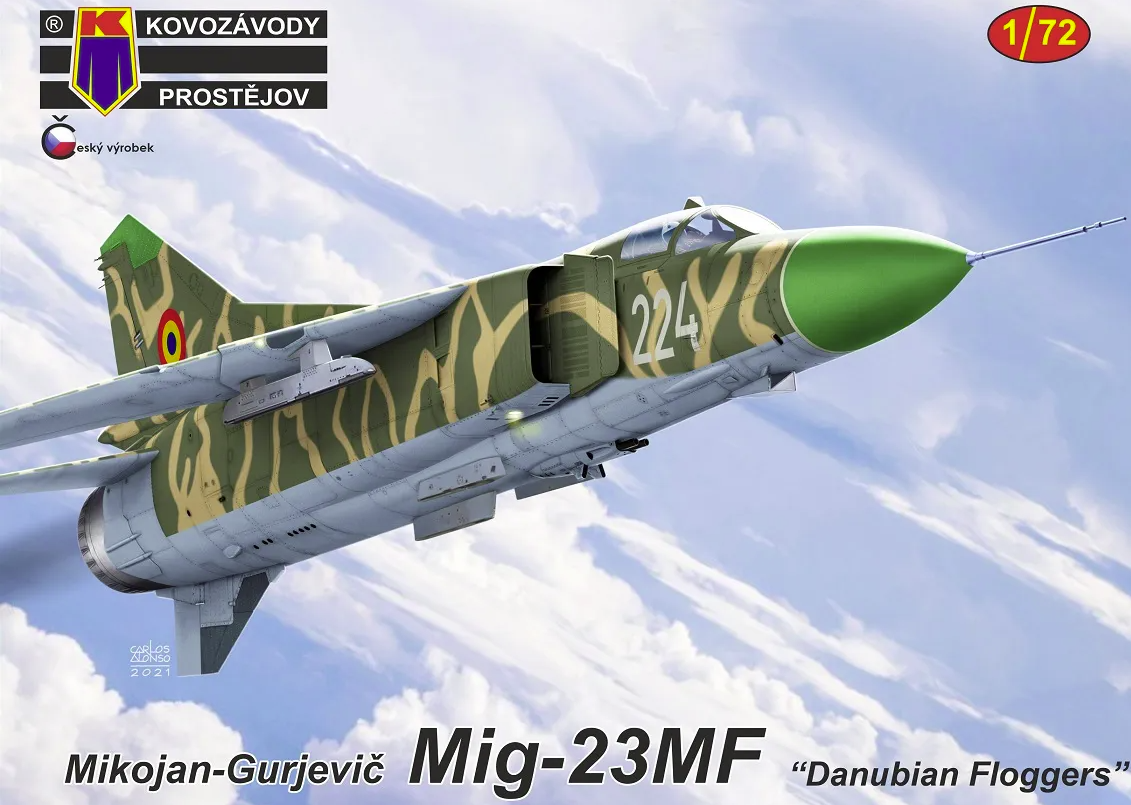 Kovozavody Prostejov KPM0287 MiG-23MF "Floggers danubiens" 1/72