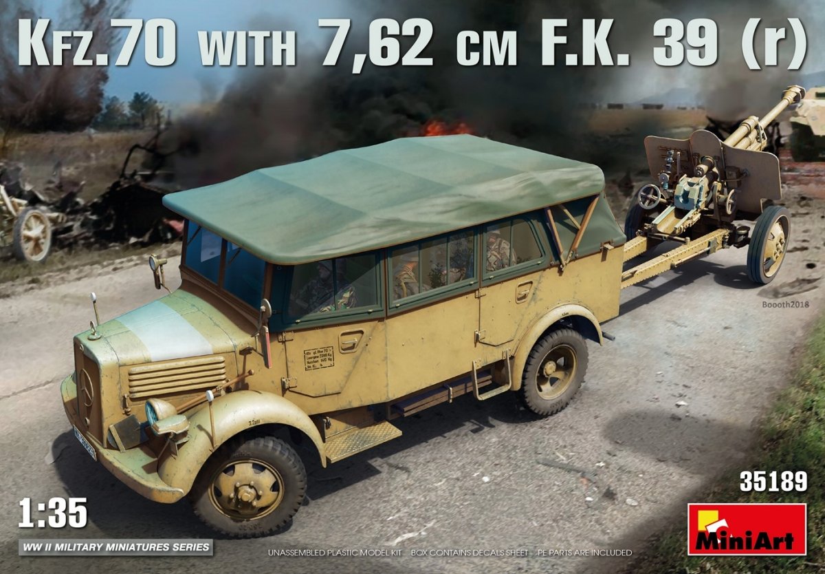 MiniArt 35189 Kfz.70 &amp;amp; 7,62 cm F.K. 39 (r) 1/35