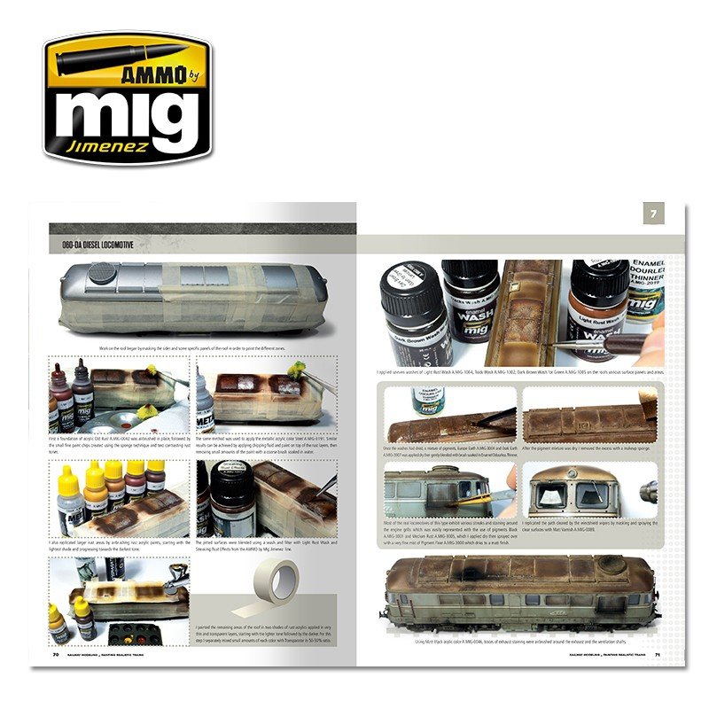 AMMO de Mig Jimenez 6250 ÉCOLE DE MODÉLISME - MODÉLISME FERROVIAIRE : PEINTURE DE TRAINS RÉALISTES – Bild 9