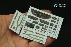 Quinta Studio QD32204 B-25J Mitchell Gun Nose, intérieur imprimé en 3D et coloré sur papier décalcomanie (HK models) 1/32  – Bild 5