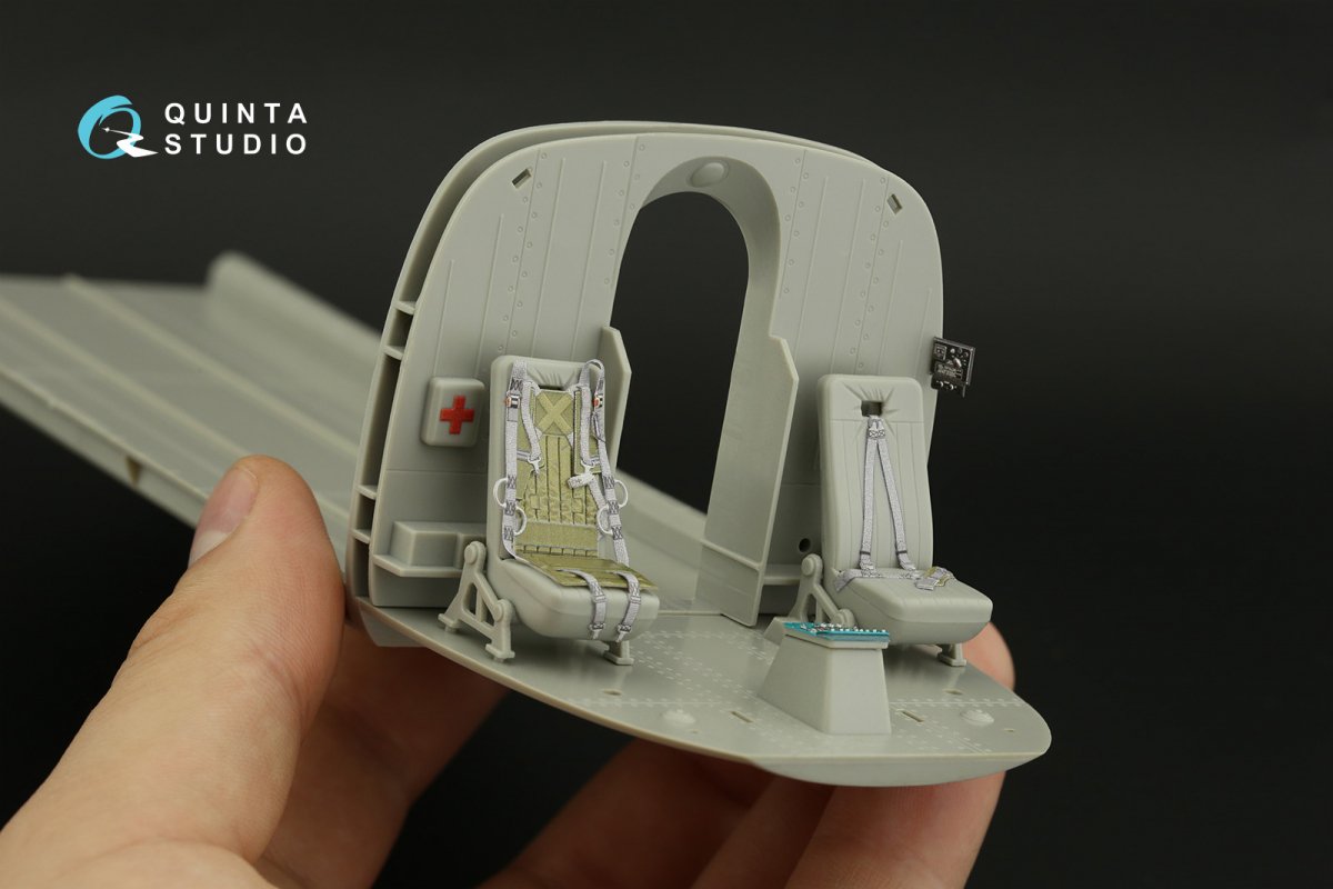 Intérieur imprimé en 3D et coloré sur papier décalcomanie Quinta Studio QD35065 Mi-8MT (Trumpeter) 1/35 – image 12