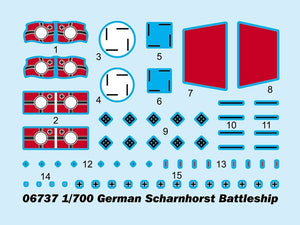 Trumpeter 06737 Cuirassé allemand Scharnhorst 1/700 – immagine 3