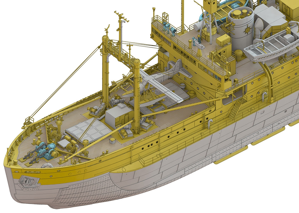 Hasegawa HP001 Navire de recherche antarctique Soya, deuxième expédition antarctique, échelle 1/250 – Bild 9