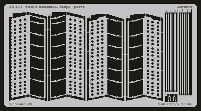Volets Eduard 48451 SBD-3 1/48 (HASEGAWA) – immagine 2