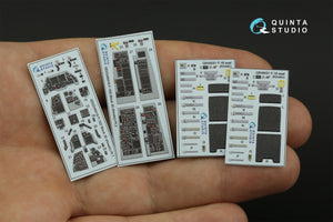 Intérieur imprimé en 3D et coloré pour le F-16D Block 30 de Quinta Studio QD48418 (outillage Kinetic 2022), échelle 1/48 – immagine 3
