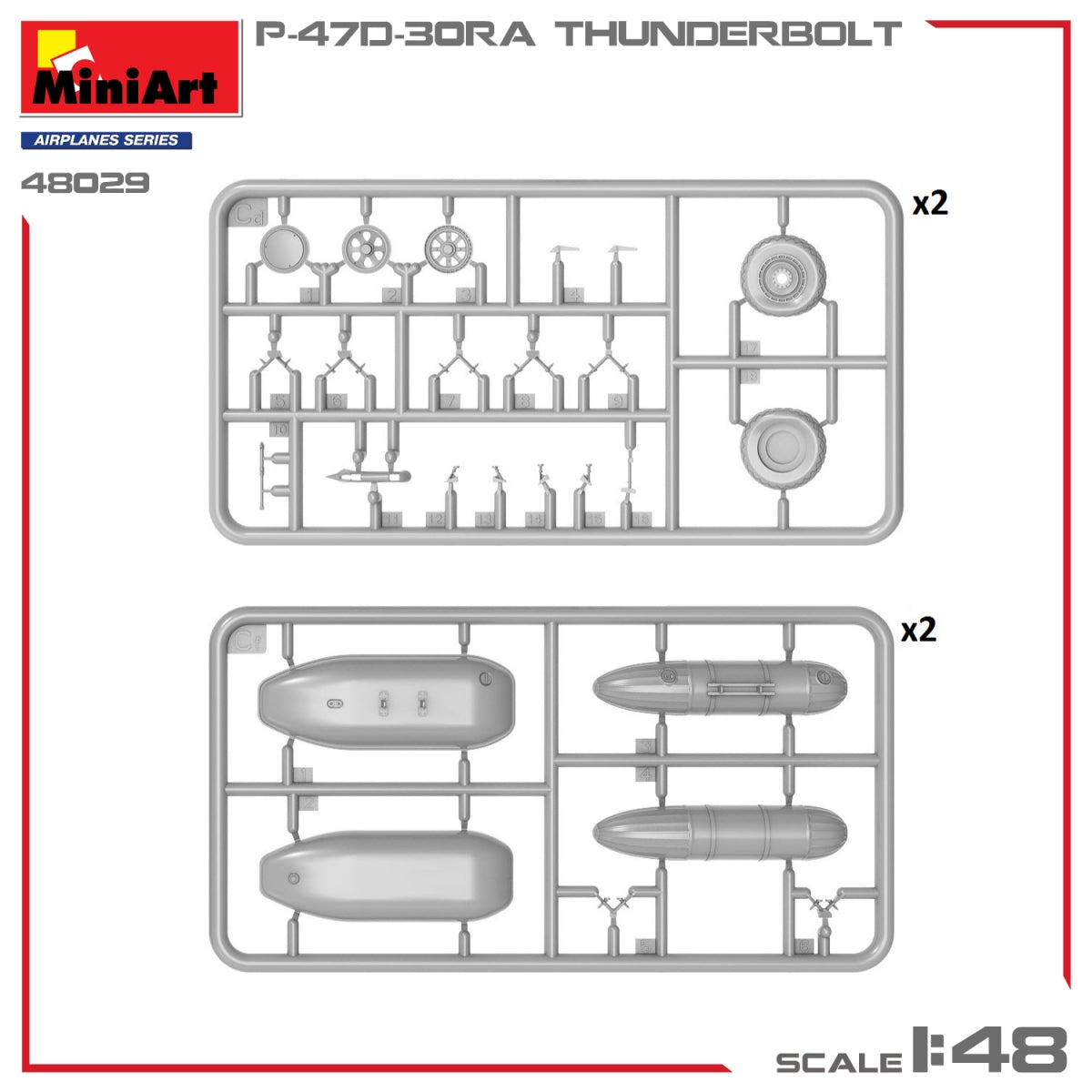 MiniArt 48029 P-47D-30RA THUNDERBOLT - Kit avancé 1/48 – imagen 7