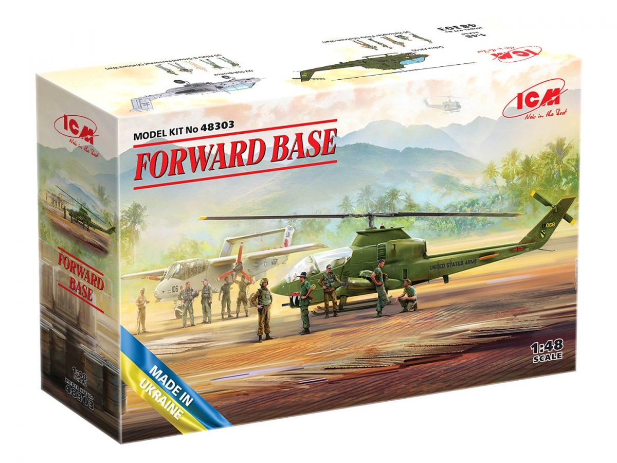 ICM 48303 SOCLE AVANT, Cobra AH-1G + Bronco OV-10A 1/48 – image 2