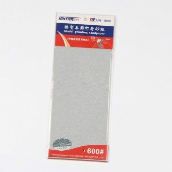 Papier abrasif U-Star UA-91612 2500 - 4 pièces (papier de verre auto-adhésif)