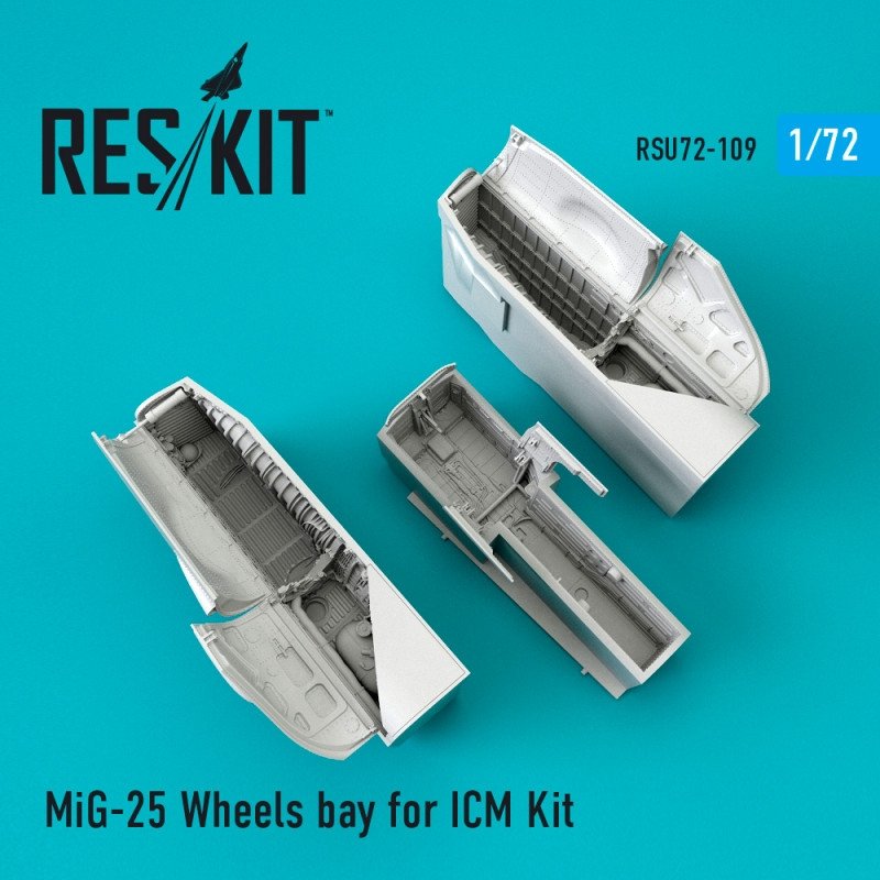 RESKIT RSU72-0109 Baie de roues MiG-25 pour Icm 1/72
