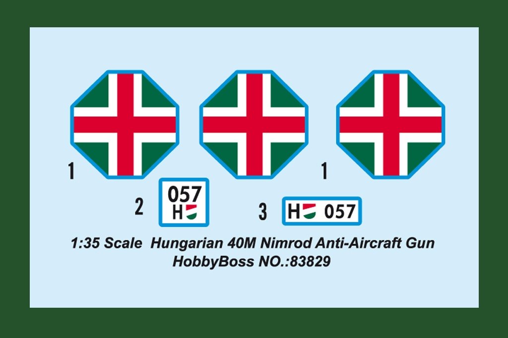 Hobby Boss 83829 Canon antiaérien hongrois Nimrod de 40 mm (1/35) – immagine 4