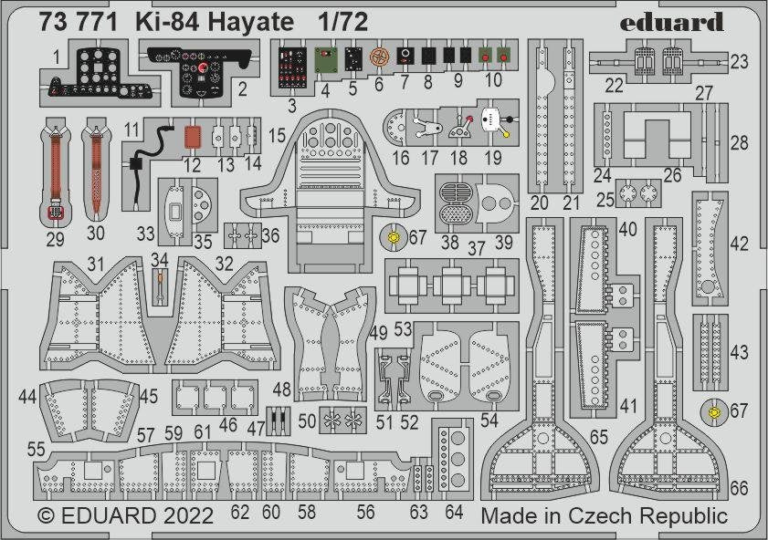 Eduard 73771 Ki-84 Hayate ARMA HOBBY 1/72