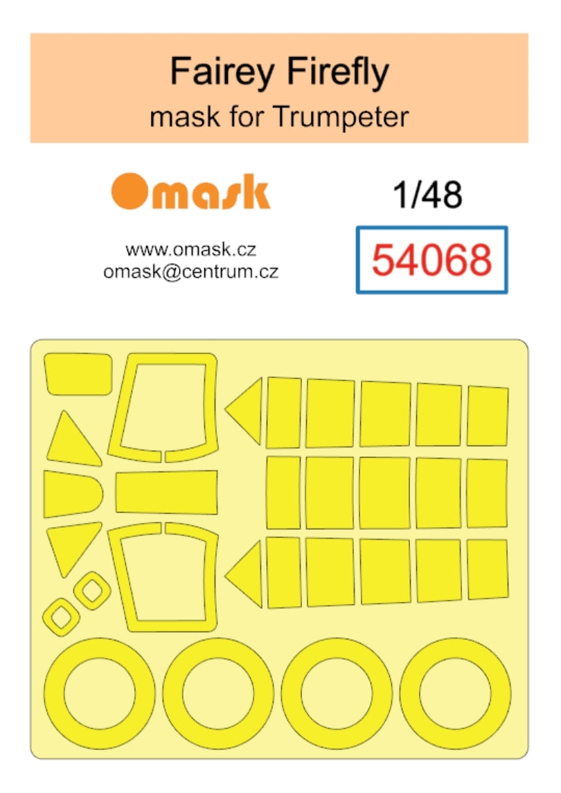 Masque Omask 54068 Fairey Firefly (pour Trumpeter) 1/48
