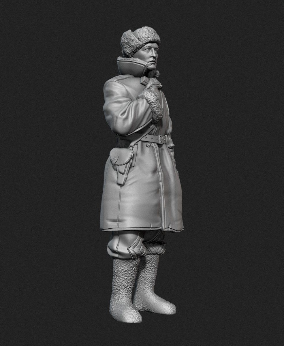 Panzer Art FI35-129 Officier de char soviétique en manteau de peau de mouton n° 1 1/35 – imagen 4