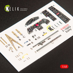 KELIK K48029 F-104G « STARFIGHTER » TYPE DÉBUTANT DÉCALCOMANIES 3D POUR MAQUETTE HASEGAWA AU 1/48 – image 2