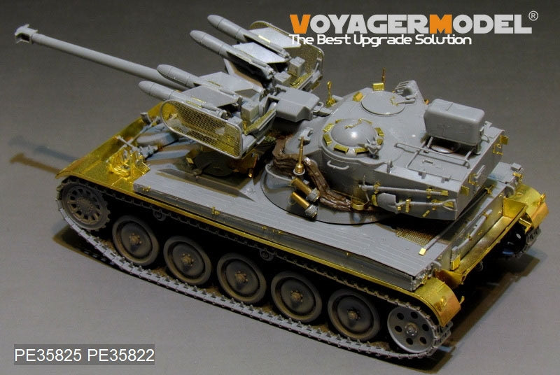 Maquette Voyager PE35825 AMX-13/75 français moderne avec missile antichar SS-11 (réservoir léger, lance-fumigènes et embase d&amp;#39;antenne inclus) pour TAKOM 2038 au 1/35 – image 4