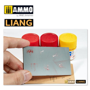 Pochoirs pour aérographe Liang 0005 Effets d&amp;#39;éclaboussures de sang – Bild 7