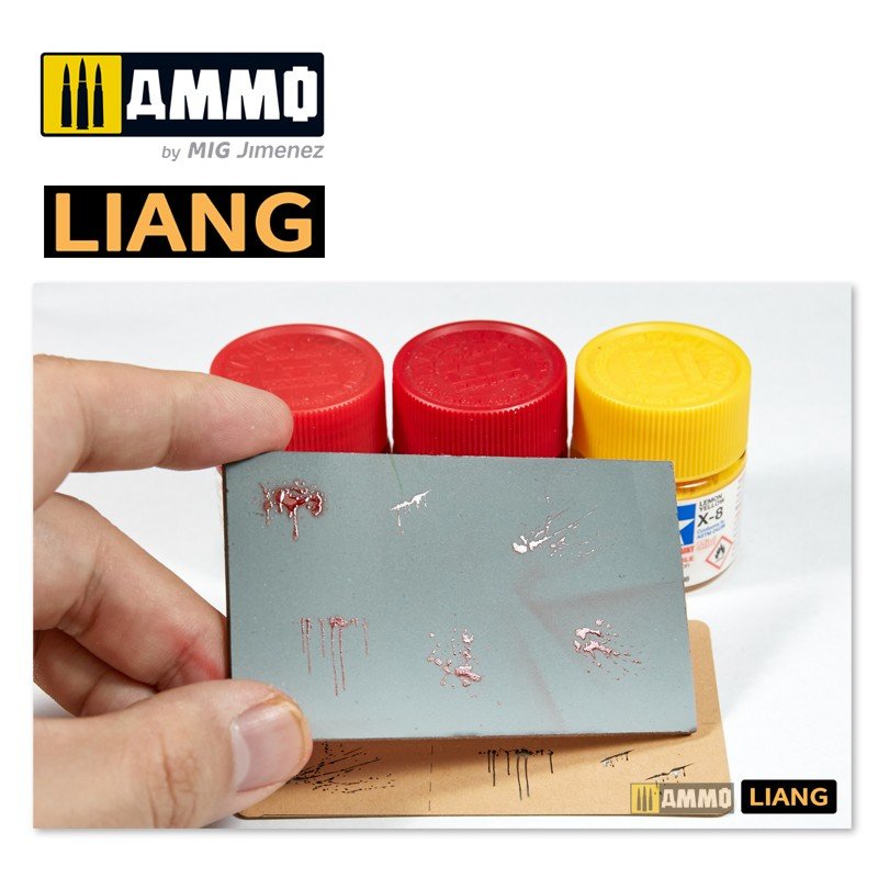 Pochoirs pour aérographe Liang 0005 Effets d&amp;#39;éclaboussures de sang – Bild 7
