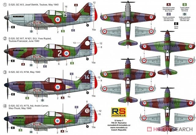 RS Models 92255 Dewoitine D.520 1/72 – immagine 3