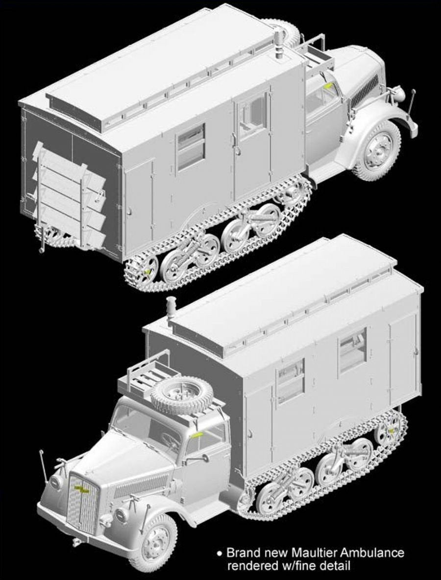 Dragon 6766 Sd.Kfz.3 Ambulance Maultier (1/35) – Bild 7