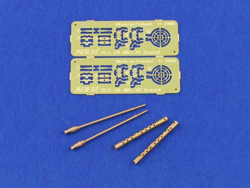 Aber 35L-070 Jeu de 2 canons pour mitrailleuses allemandes MG34 (1/35)