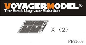 Grilles et viseur de canon Voyager Model PE72003 pour char allemand Tiger I de la Seconde Guerre mondiale (jeu double) (pour kit DRAGON) 1/72