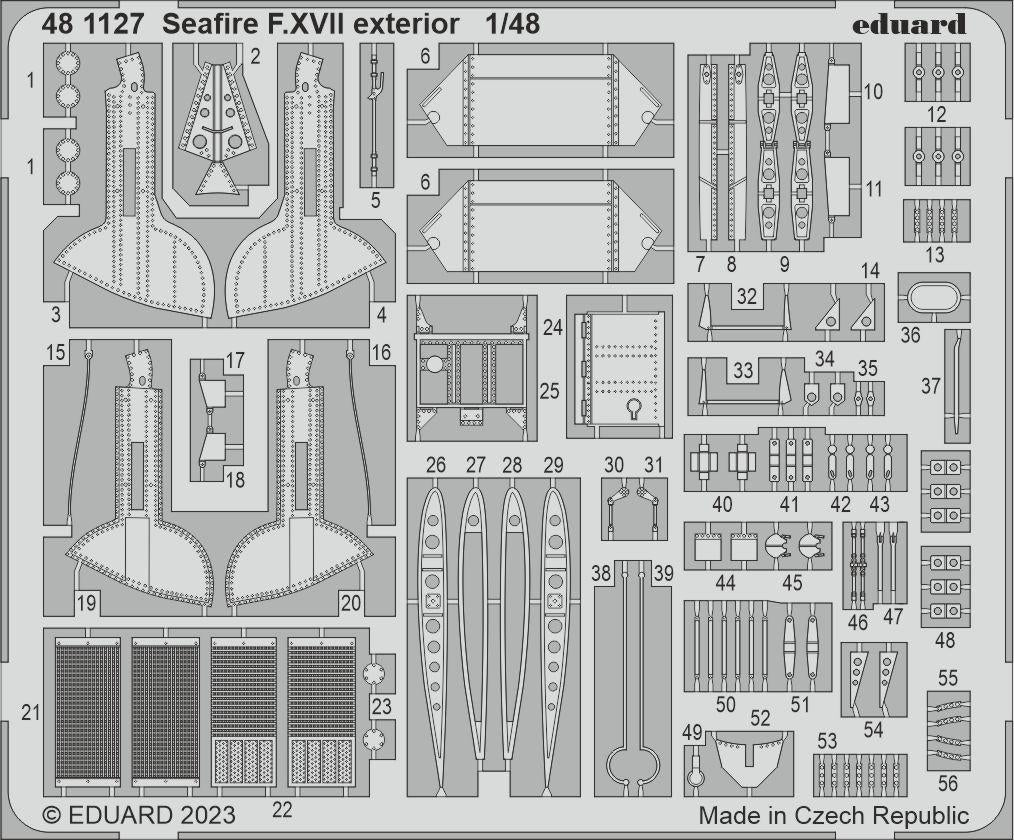 Eduard 481127 Seafire F. XVII extérieur Airfix 1/48