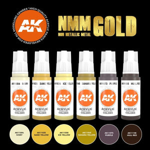 AK Interactive AK11606 NMM (Métal non métallique) OR Coffret 6 x 17 ml