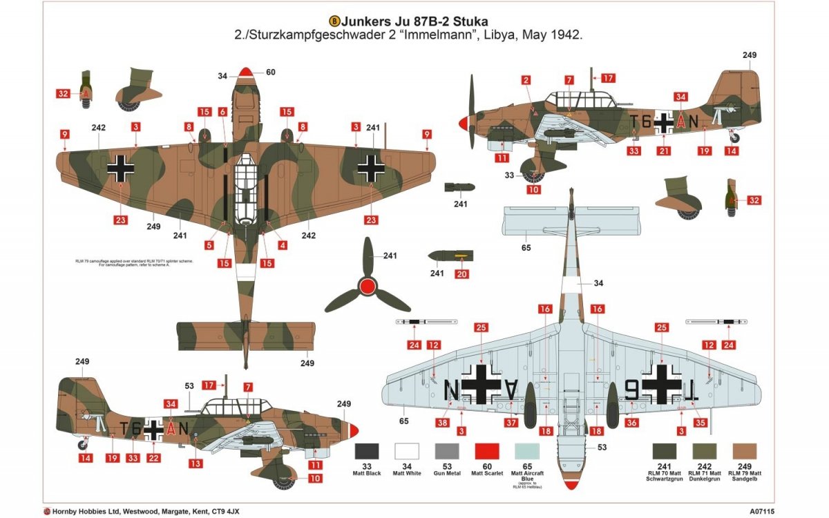 Airfix 07115 Junkers Ju87R-2/B-2 Stuka 1/48 – image 5